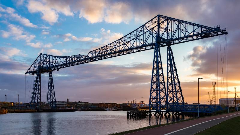 Photo of the 102 years old Tees Transporter bridge